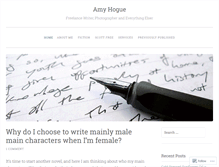 Tablet Screenshot of amyhoguewrites.com